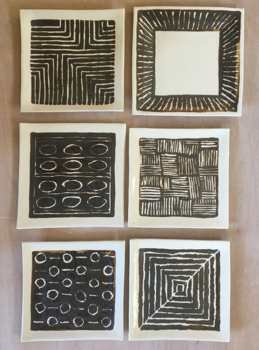 Ceramic plates by Gary McPhedran