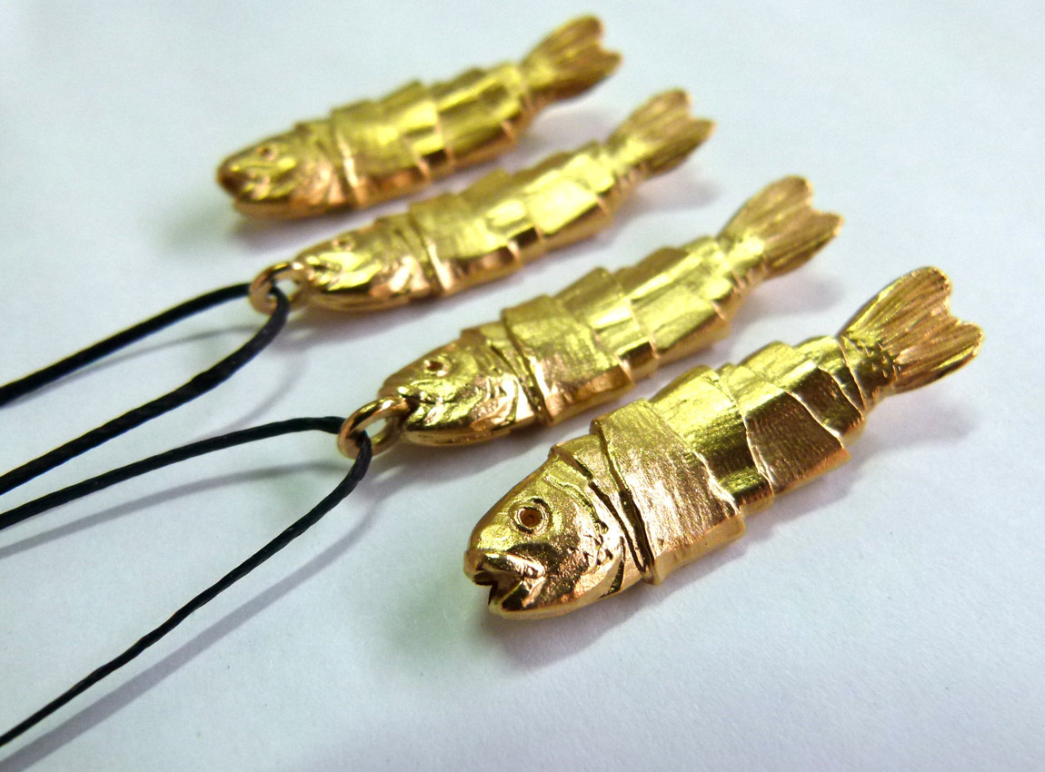 Fish jewellery by Catherine Truman